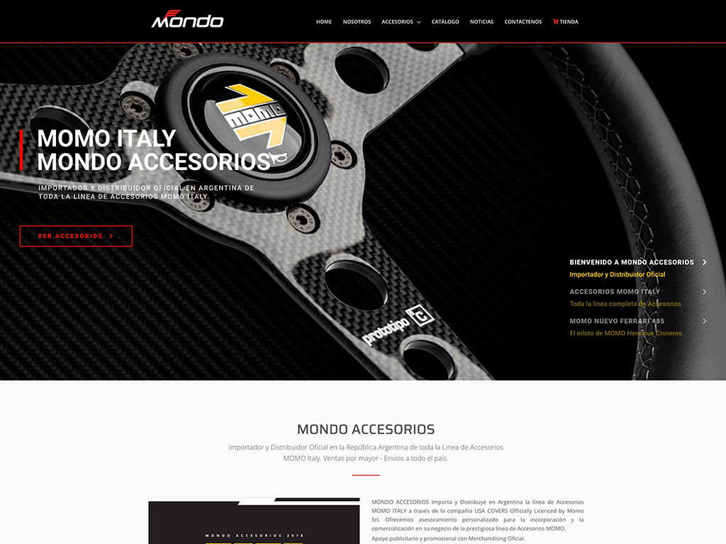 Website Mondo Accesorios